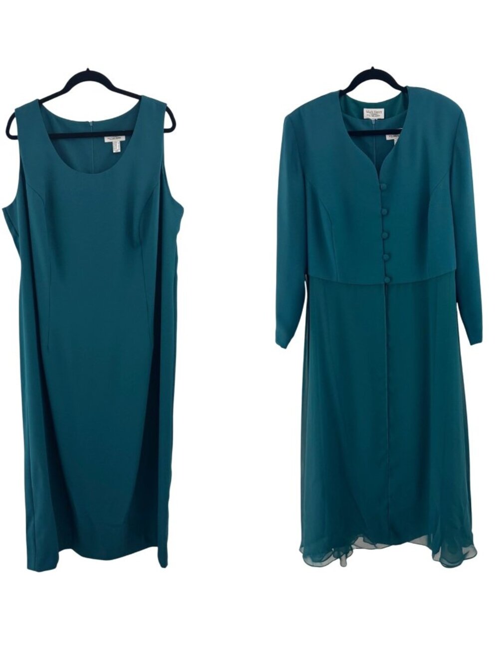 Dark Green Long Gown Duster Jacket Maxi Dress Wedding Mother‎ of Bride Groom 22